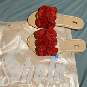 Floral decor sandals